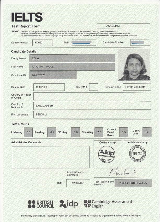 Success of IELTS