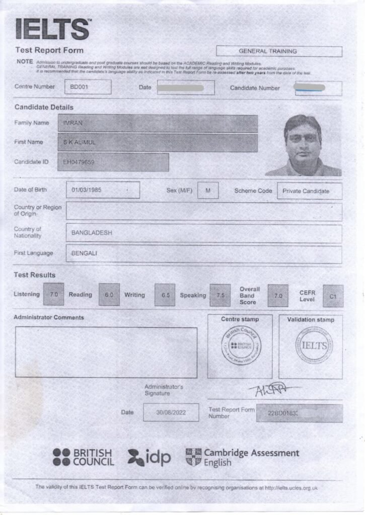 Success of IELTS